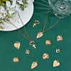 12Pcs 6 Styles Brass Pendants KK-ME0004-68-4