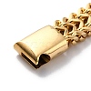 304 Stainless Steel Wheat Chain Bracelets BJEW-P263-C01-G-5
