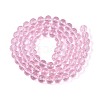 Transparent Glass Bead Strands GLAA-R095-10mm-33-2
