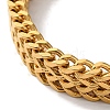 PVD Vacuum Plating 201 Stainless Steel Wheat Chain Bracelets for Women Men BJEW-H612-06B-G-2