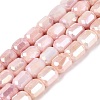Anti-Tarnish Electroplate Glass Beads Strands EGLA-N027-03A-07-1