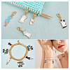 Cat Pendant Stitch Markers HJEW-AB00328-5