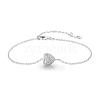 925 Sterling Silver Clear Cubic Zirconia Link Bracelets AV6234-2-1