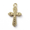 Brass Micro Pave Cubic Zirconia Pendants ZIRC-G157-02-3