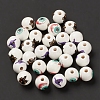 Halloween Printed Wood European Beads WOOD-K008-05-2