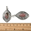 Natural Rhodonite Pendants G-Q158-02J-3