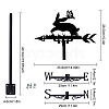 Orangutan Iron Wind Direction Indicator AJEW-WH0265-034-2