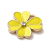 Flower Alloy Enamel Pendants ENAM-A007-04KCG-02-2