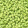 6/0 Opaque Colours Round Glass Seed Beads X-SEED-A010-4mm-44-2