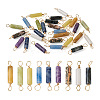 Fashewelry 36Pcs 9 Styles Natural Gemstone Connector Charms FIND-FW0001-34-2