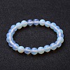 Opalite Beaded Stretch Bracelets X-BJEW-F203-01-6