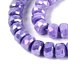 Anti-Tarnish Electroplate Glass Beads Strands GLAA-T025-10mm-11N-4
