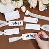 50Pcs Rectangle Blank White Paper Gift Tags CDIS-WH0021-059B-4