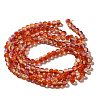 Crackle Glass Beads Strands CCG-C002-6mm-05-2