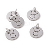 Non-Tarnish 304 Stainless Steel Charms STAS-Q201-T445-2S-1