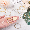 Craftdady 90Pcs 3 Colors Tibetan Style Alloy Linking Rings PALLOY-CD0001-09-17