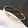 304 Stainless Steel Rhinestone Bangles for Women BJEW-Z092-07G-1