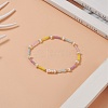 Natural Pearl & Glass Seed Beaded Stretch Bracelet for Women BJEW-JB09930-2