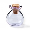 Lucky Bag Shape Glass Cork Bottles Ornament AJEW-A039-02F-1