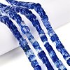 Blue Watermelon Stone Glass Beads Strands G-T139-6x6-22A-1