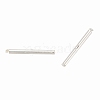 Brass Slide On End Clasp Tubes KK-P031-11-2