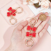 Unicraftale 2Pcs Alloy Enamel Bowknot Link Purse Strap Extenders FIND-UN0003-18A-5