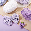 3 Rolls Polyester Chenille Wool Yarn OCOR-MB0001-06A-8