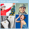 80Pcs 2 Styles Star Polyester Computerized Embroidery Iron on/Sew on Patches PATC-ME0001-17A-5