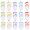 SUNNYCLUE 20Pcs 5 Colors Opaque Resin Pendants RESI-SC0002-67-1