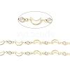 Brass & Cubic Zirconia Handmade Beaded Chains CHC-D029-33G-2