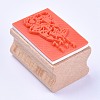 Wooden Stamps AJEW-WH0085-A06-2