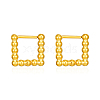 Elegant Stainless Steel Square Hoop Earrings TK6222-2