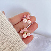 Alloy Enamel Stud Earrings WGC0511-21-1