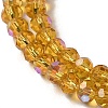 Electroplate Transparent Glass Beads Strands EGLA-A035-T3mm-L04-3