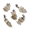 Natural Rutilated Quartz Chip Pendants G-H307-07P-11-1