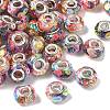 Transparent Resin Rondelle European Beads RESI-S023-12-1