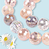 4 Strands Electroplate Glass Bead Strands GLAA-PA0001-09E-3