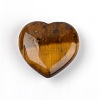 Natural Tiger Eye Heart Palm Stone G-WH0008-11-2