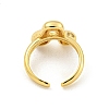 Brass Letter Open Cuff Rings for Women RJEW-G313-01A-G-3