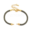 Nylon Cords Bracelet Makings Fit for Connector Charms AJEW-P116-02G-24-1