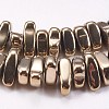 Electroplated Non-magnetic Synthetic Hematite Beads Strands G-P367-G09-1