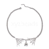 304 Stainless Steel Curb Necklaces NJEW-TA00145-4