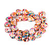 Spray Painted Synthetic Turquoise Beads Strands G-N352-28A-03-2