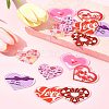 14Pcs 7 Styles Valentine's Day Transparent Acrylic Pendants OACR-FS0001-98-10