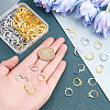 160Pcs 2 Colors Brass Leverback Earring Findings KK-FH0002-92-4