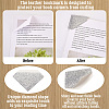 Glitter Imitation Leather Book Corner Protectors AJEW-TAC0038-03A-4