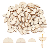 Olycraft 30 Sets 3 Sizes Undyed Wood Connector Charms WOOD-OC0002-94-1