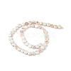 Electroplated Natural Freshwater Shell Beads Strands X-SHEL-K001-002-2