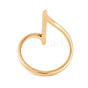 304 Stainless Steel Thin Curve Finger Ring for Women RJEW-C086-25-G-3