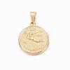 Real 18K Gold Plated 304 Stainless Steel Pendants STAS-H372-01L-1
